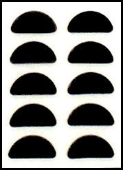 Small Black Adhesive Silicone Stick-On Nose Pads