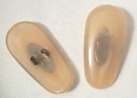 Beige/Gold Ray-Ban type nose pads for sunglasses and eyeglasses