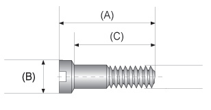 Eyeglass frame nose pad screws